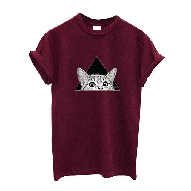 triangle burgundy