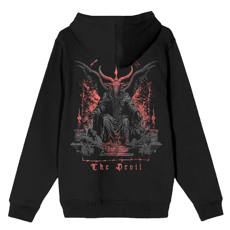 Cropped SweatshirtsThe Devil Zip-Up Hoodie