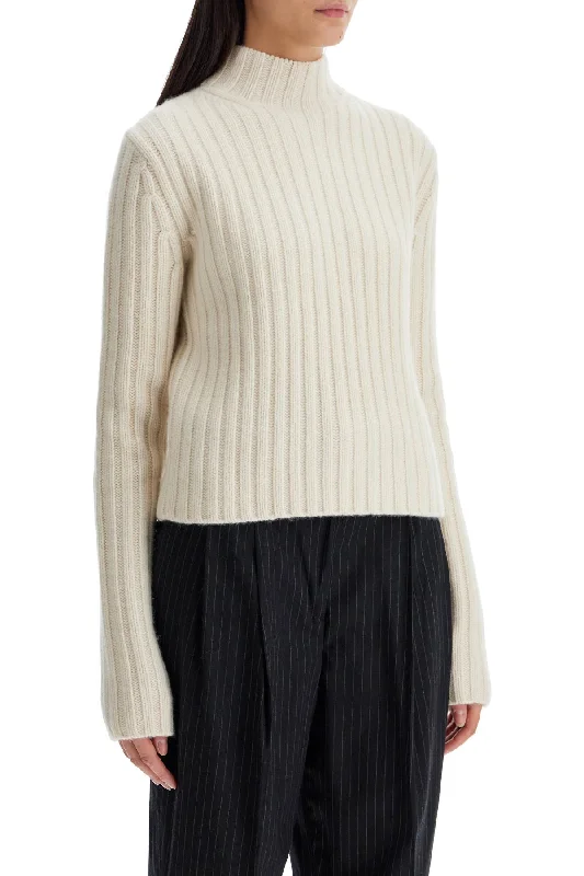 Toteme Bed Wool And Cashmere Petite SweaterStriped Knit Tops