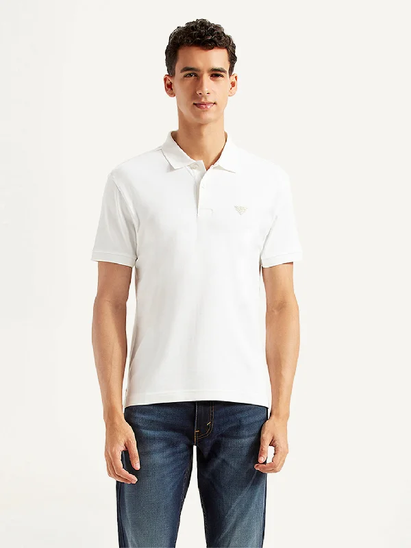 Men's Solid Slim Fit Polo T-shirtOversized polo shirt