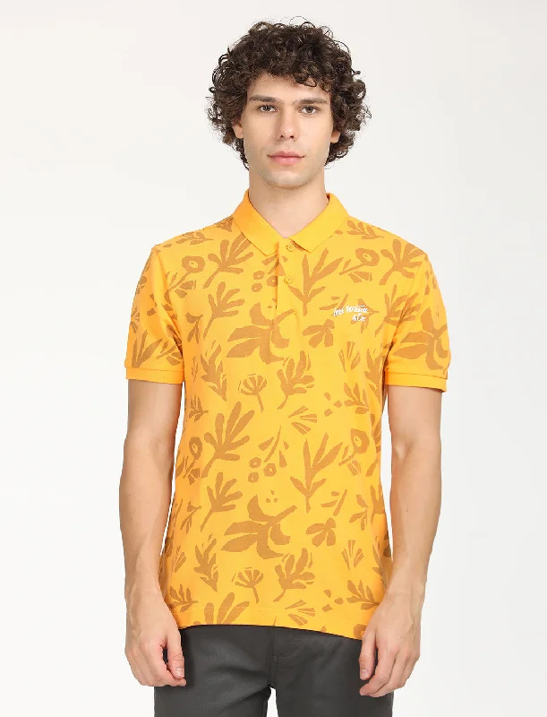 Men's Printed Polo T-ShirtEco-friendly polo shirt