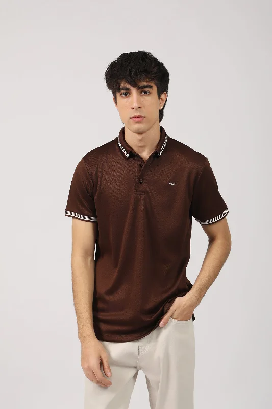 TEXTURED TIPPING POLORaglan sleeve polo shirt