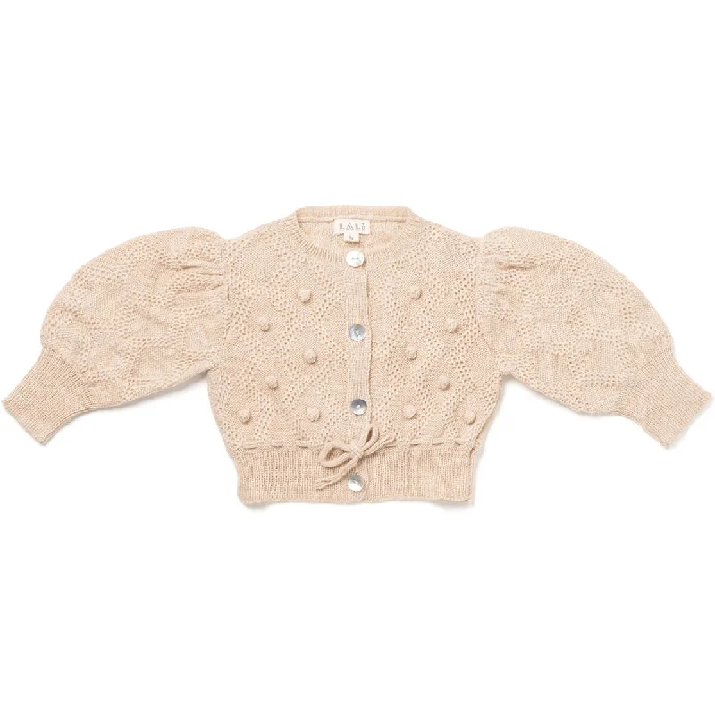 Light-reflective cardiganMoss Cardigan in Oatmeal by Lali - Last Ones In Stock - 3-4 Years