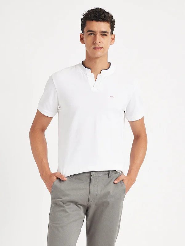 Men's Solid Slim Fit Polo T-ShirtCashmere polo shirt