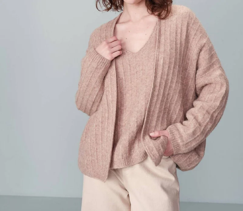 Bright cardiganNando Cardigan In Taupe