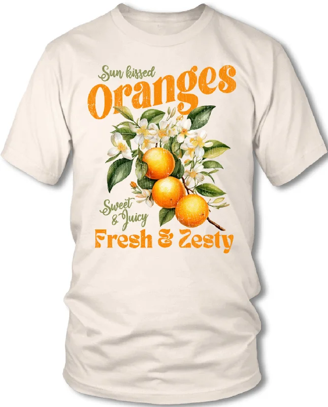 Luxury Short Sleeve TopsMissy Sun Kissed Oranges Short Sleeve Tee