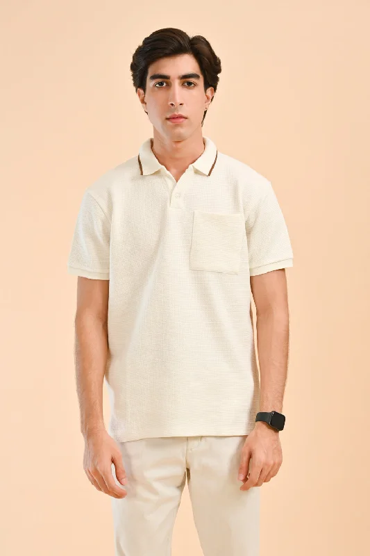 TEXTURED POLOBridal polo shirt