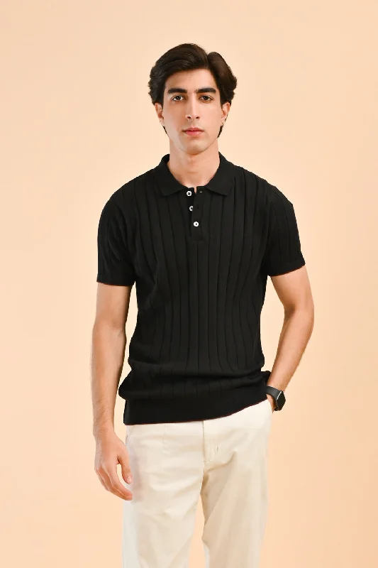 KNITTED POLOPlus-size polo shirt