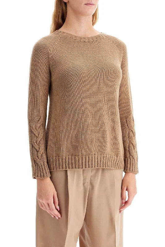 S Max Mara Cotton Cable Knit Sweater In 10 WordsThermal Knit Tops