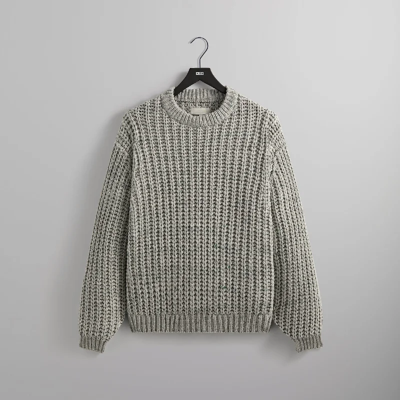 Kith Lyon Sweater - SlightLeather-Paneled Knit Tops