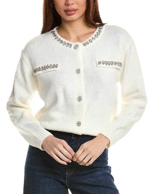 Crewneck cardiganANNA KAY Bridget Cashmere-Blend Cardigan