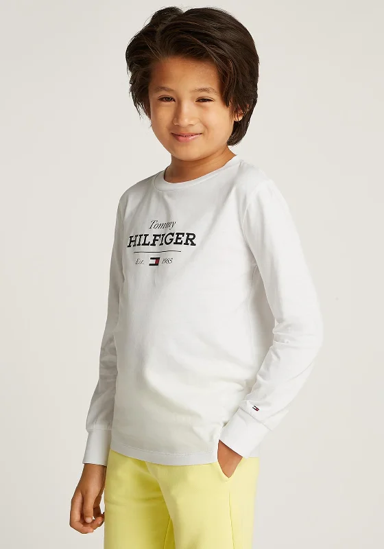 Colorblock Short Sleeve TopsTommy Hilfiger Boy Short Sleeve Tee, White