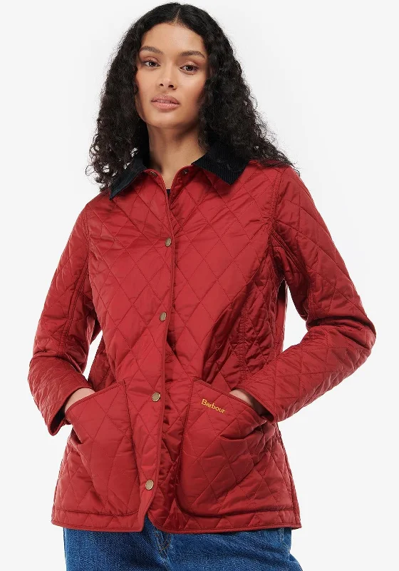 Barbour Womens Annandale Jacket, Dark RedSuede Jackets