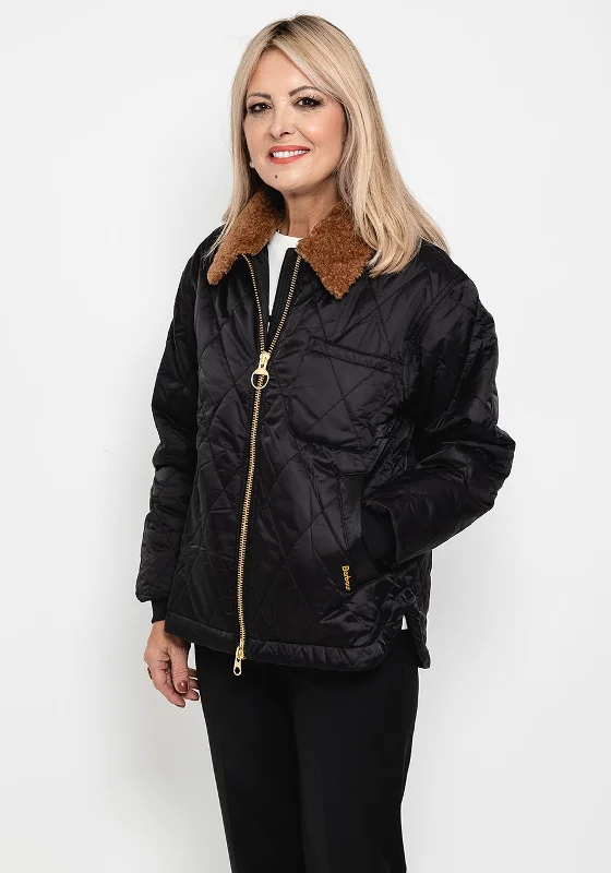 Barbour Womens Vaila Quilt Jacket, BlackMilitary Jackets