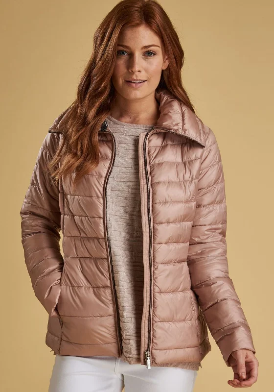 Barbour Womens Drovers Quilted Jacket, Pale PinkRain Jackets