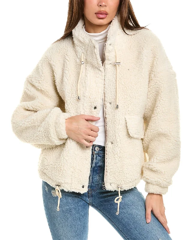 Stella + Lorenzo Teddy Fleece JacketSheer Jackets