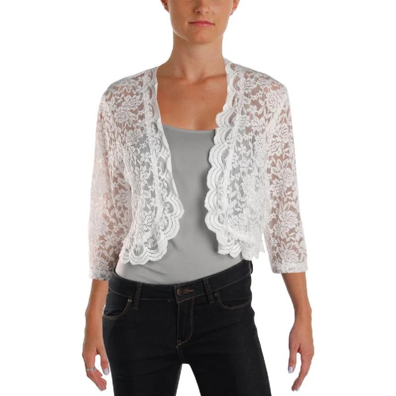 Womens Lace Sheer ShrugCollege Jackets