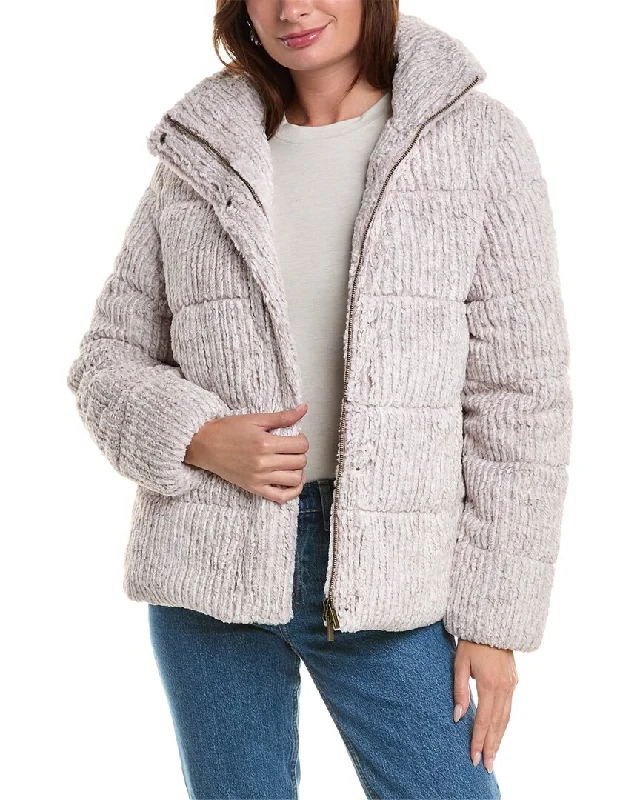 Unreal Fur Close Knit Puffer JacketWindproof Jackets