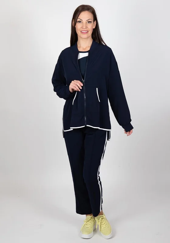 Inco Contrast Trim Light Zip Jacket, NavyArtist Jackets