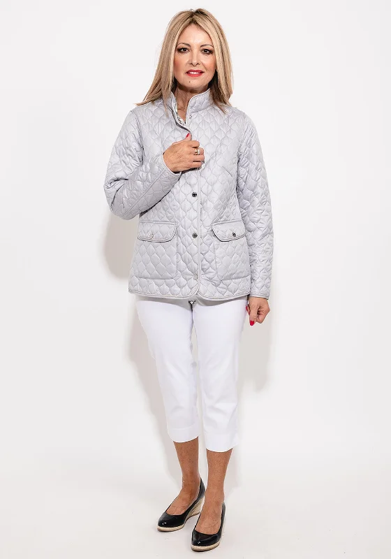 Normann Light Quilted Reversible Jacket, Silver MultiLuxury Jackets