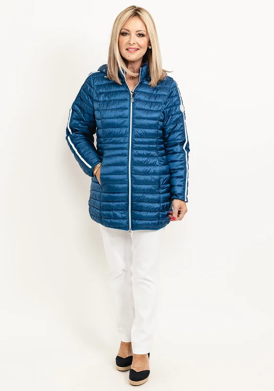 Normann Sporty Sleeve Quilted Jacket, BlueStreetwear Jackets