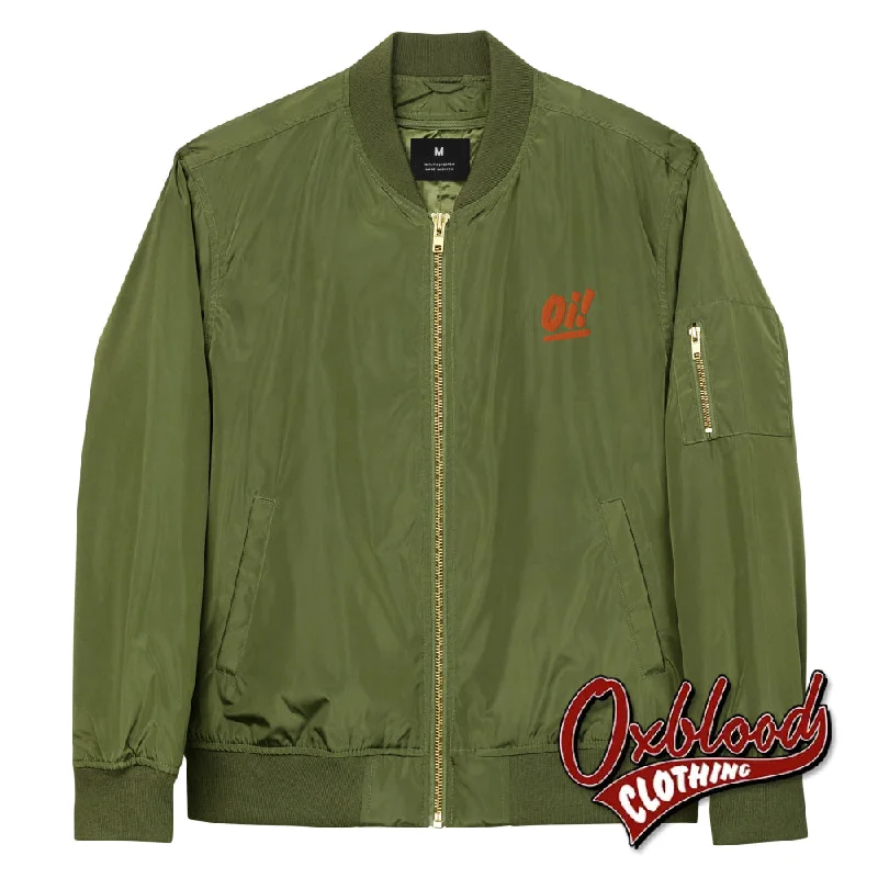 Oi Oi Oi Bomber Jacket - Streetpunk Flight Jacket - Punk and Skins MA-1 - Skinhead Clothing, Micky Fitz BomberSummer Jackets