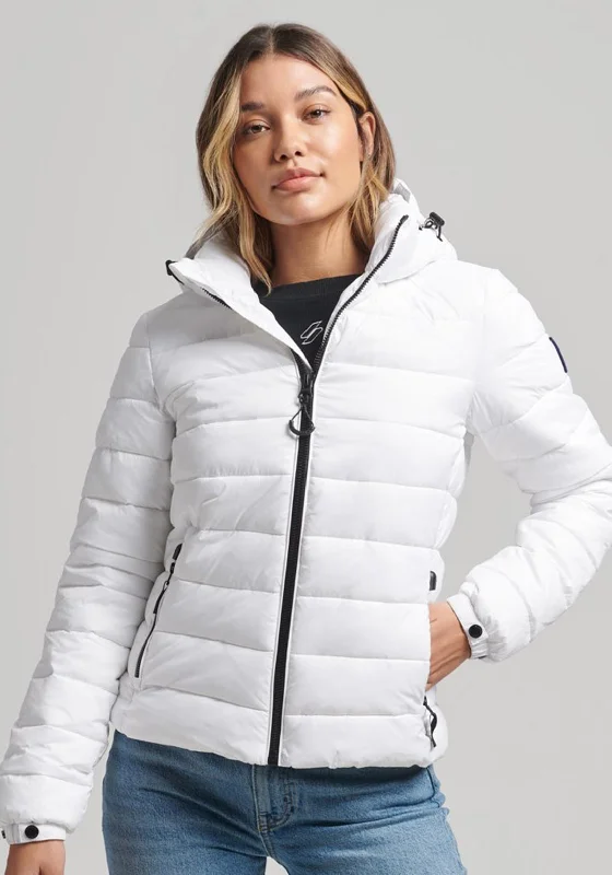 Superdry Classic Fuji Puffer Jacket, Optic WhiteBeaded Jackets