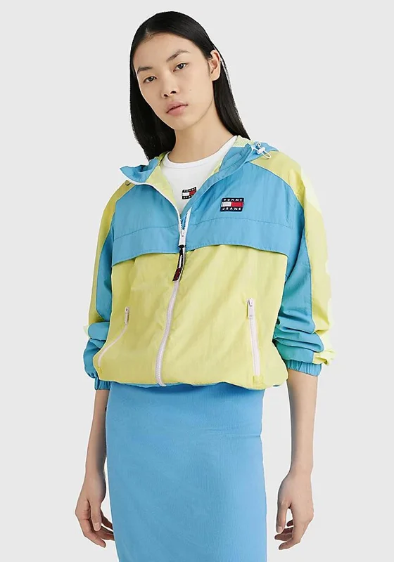 Tommy Jeans Womens Colour Block Chicago Jacket, SkysailLayered Jackets