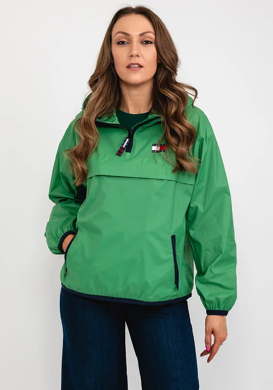 Tommy Jeans Womens Packable Chicago Jacket, Coastal GreenCultural Jackets