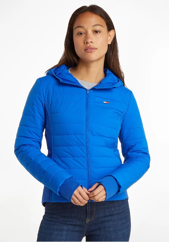 Tommy Hilfiger Womens Sorona Slim Jacket, Electric BlueHooded Jackets