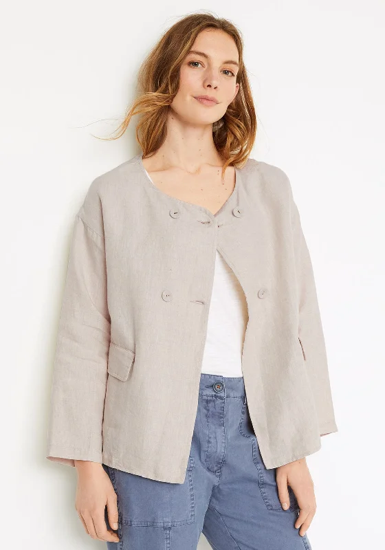 White Stuff Jessica Linen Jacket, CreamCanvas Jackets