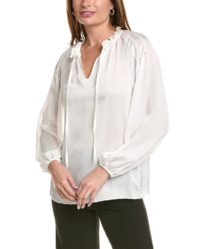 Lafayette 148 New York Romi BlouseLace-Up Shirts