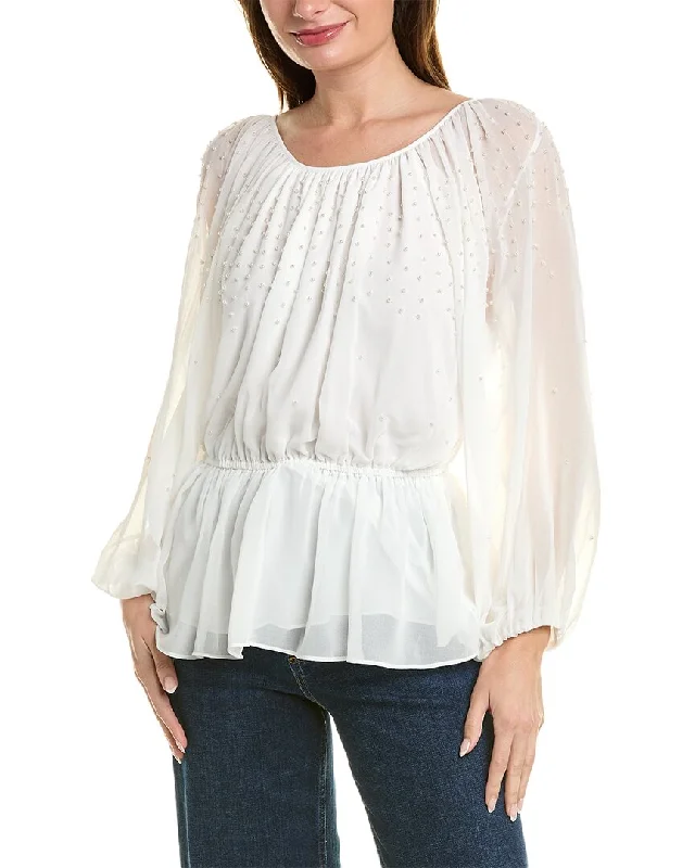 Elie Tahari Beaded BlouseStudded Shirts