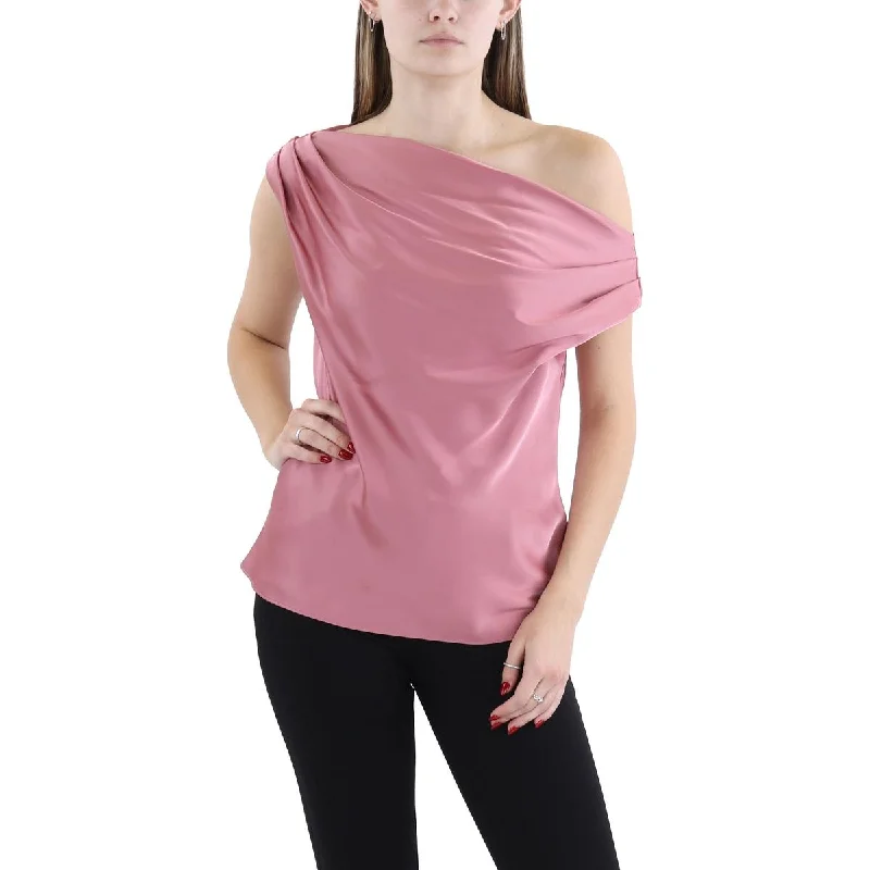 Womens Satin Drapey BlouseWork Shirts