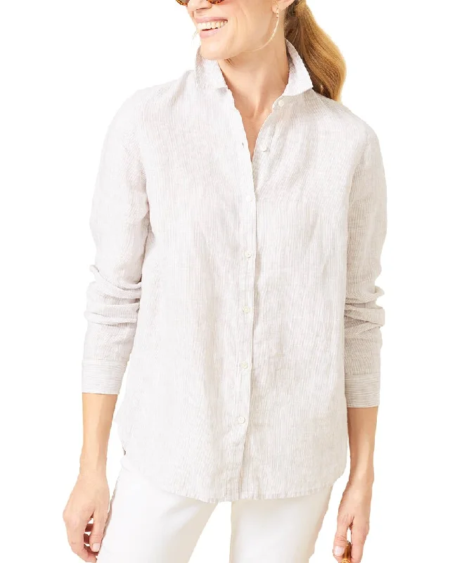 J.Mclaughlin Britt Linen BlouseCotton Shirts