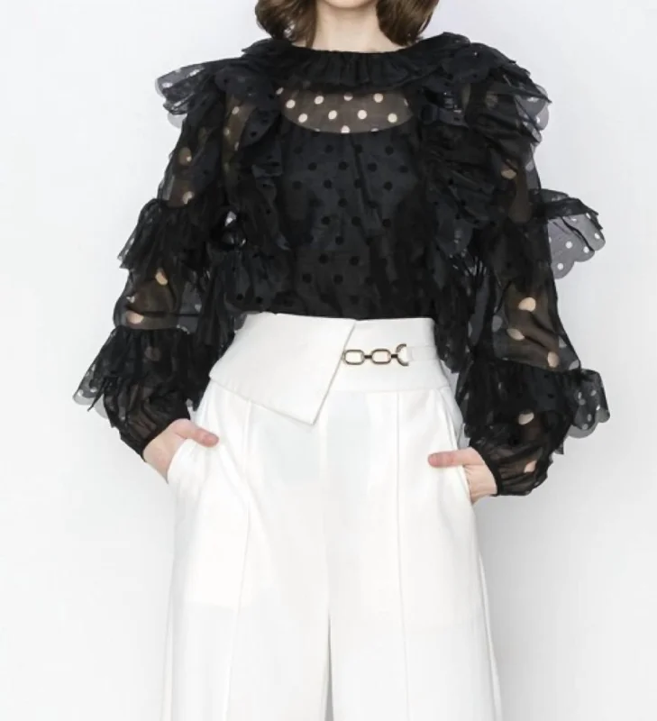 Frock Of The Town Blouse In BlackRainproof Shirts